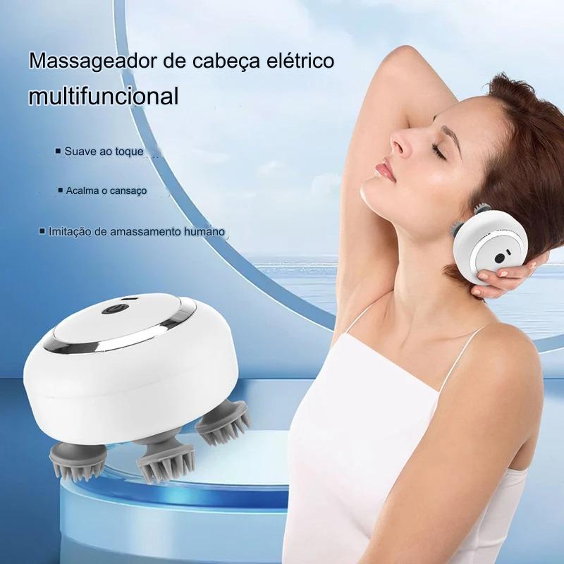 Massageador Portátil  Multifuncional de Cabeça