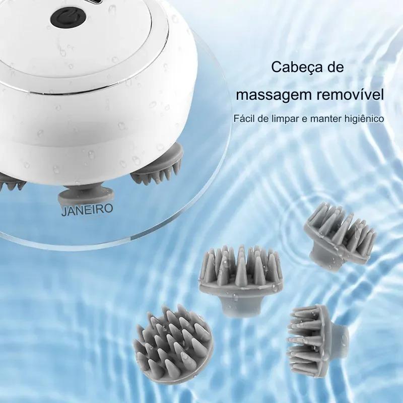 Massageador Portátil  Multifuncional de Cabeça