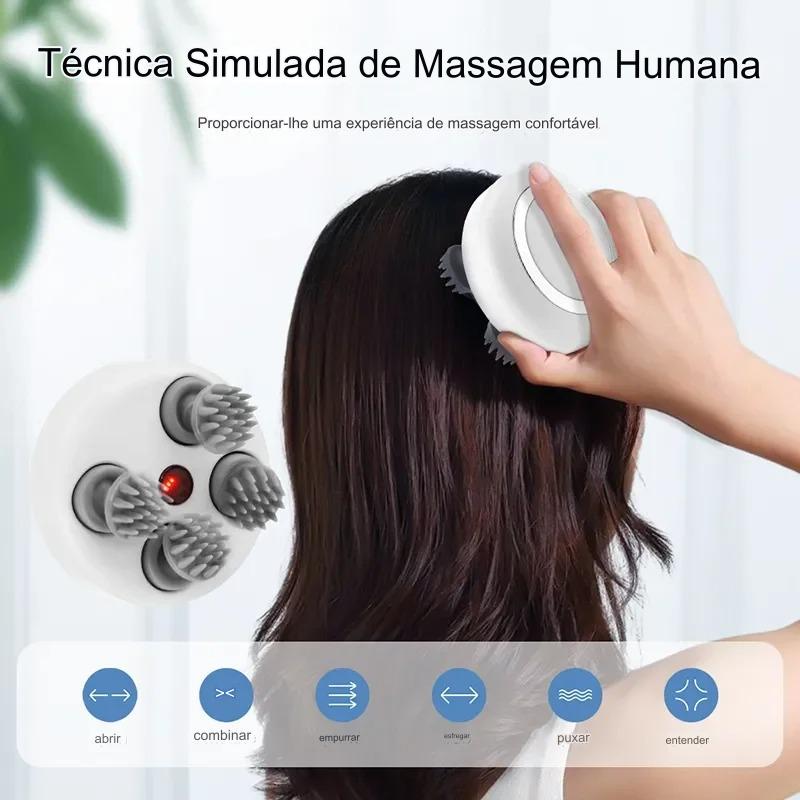 Massageador Portátil  Multifuncional de Cabeça